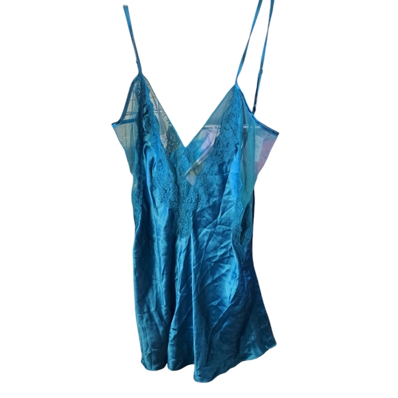Frederick's of Hollywood Other - Frederick's of Hollywood Finesse Green Satin Chemise - Medium